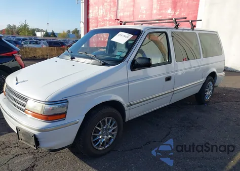1993 Plymouth Grand Voyager Se из США, поврежденный, VIN 1P4GH44RXPX514314